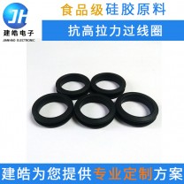 工廠定制抗高撕拉橡硅膠制品 氣相膠硅膠過線環